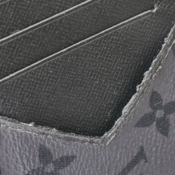 ルイ ヴィトン モノグラム エクリプス コインカード ホルダー カードケース コインケース M69533 ブラック PVC レザー メンズ LOUIS VUITTON 【中古】