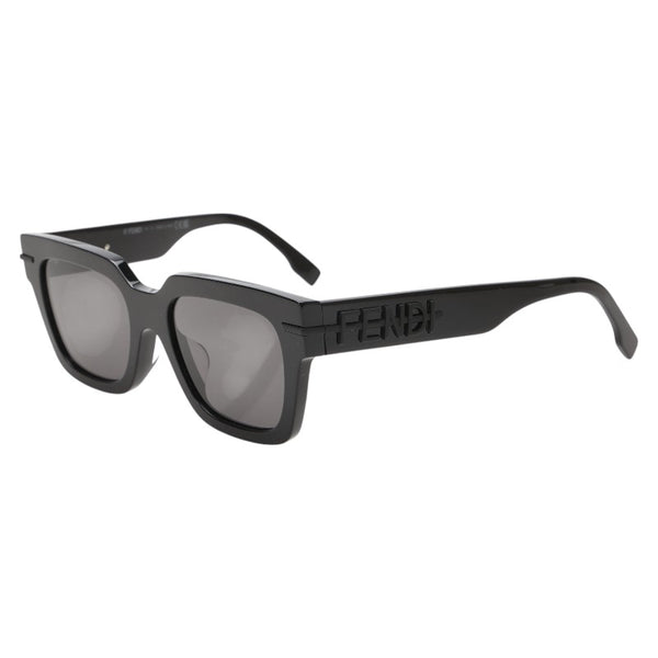 フェンディ ロゴ サングラス FE40078F ブラック プラスチック レディース FENDI 【中古】