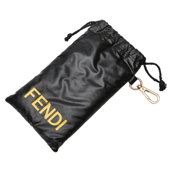 フェンディ ロゴ サングラス FE40078F ブラック プラスチック レディース FENDI 【中古】