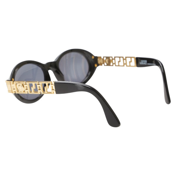 ヴェルサーチェ メデューサ サングラス MOD.486 COL.852 ブラック プラスチック メッキ レディース VERSACE 【中古】