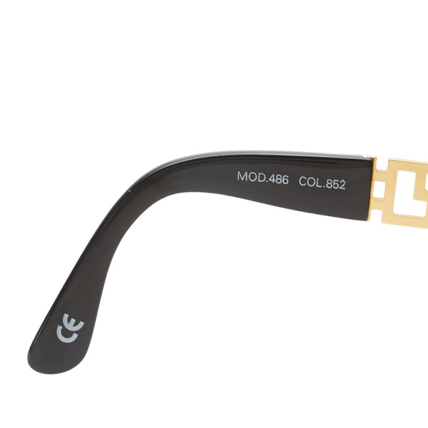 ヴェルサーチェ メデューサ サングラス MOD.486 COL.852 ブラック プラスチック メッキ レディース VERSACE 【中古】