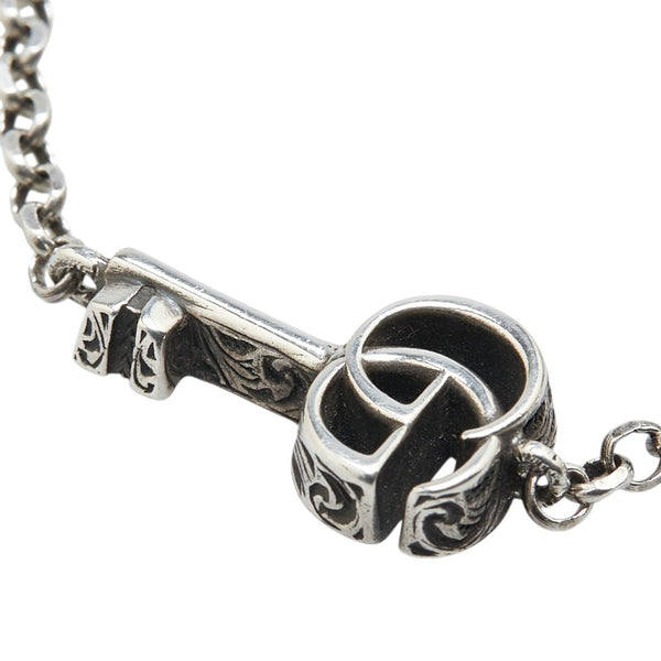グッチ ダブルG キーチャーム ブレスレット 632207 J8400 0701 シルバー SV925 シルバー レディース GUCCI 【中古】