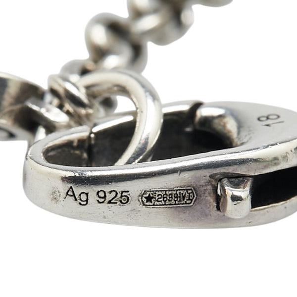 グッチ ダブルG キーチャーム ブレスレット 632207 J8400 0701 シルバー SV925 シルバー レディース GUCCI 【中古】