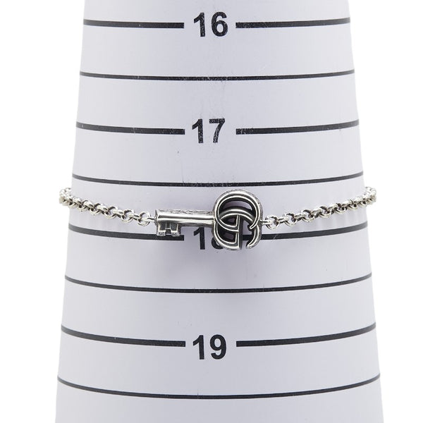 グッチ ダブルG キーチャーム ブレスレット 632207 J8400 0701 シルバー SV925 シルバー レディース GUCCI 【中古】