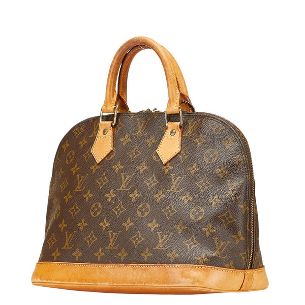 ルイ ヴィトン モノグラム アルマPM ハンドバッグ M51130 ブラウン PVC レザー レディース LOUIS VUITTON 【中古】