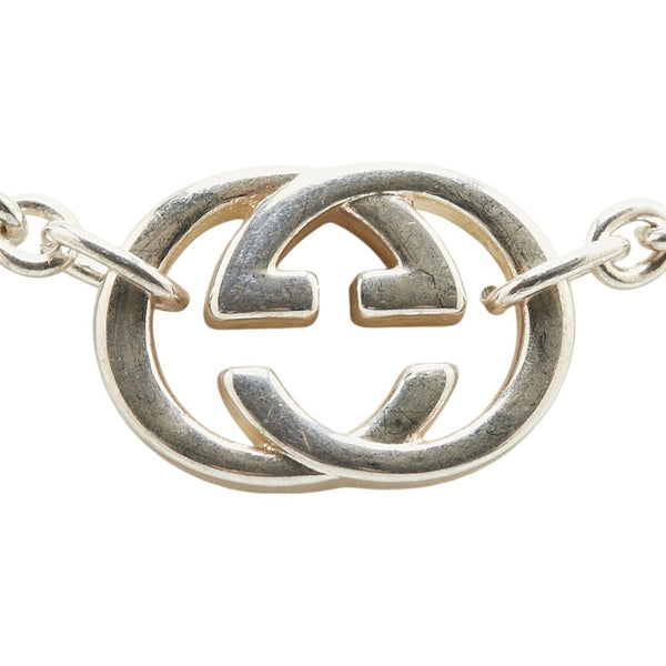 グッチ インターロッキングG チェーン ネックレス 190489 J8400 8106 SV925 シルバー レディース GUCCI 【中古】