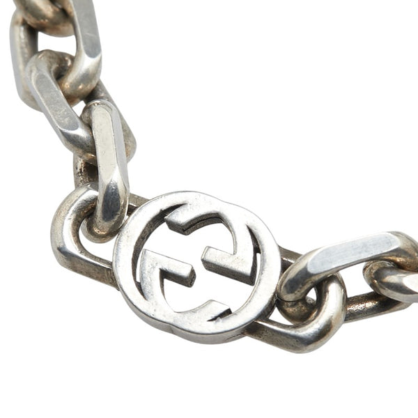グッチ インターロッキングG ブレスレット #16 SV925 シルバー レディース GUCCI 【中古】