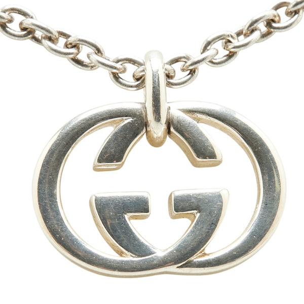 グッチ インターロッキングG ネックレス 190484 J8400 8106 SV925 シルバー レディース GUCCI 【中古】