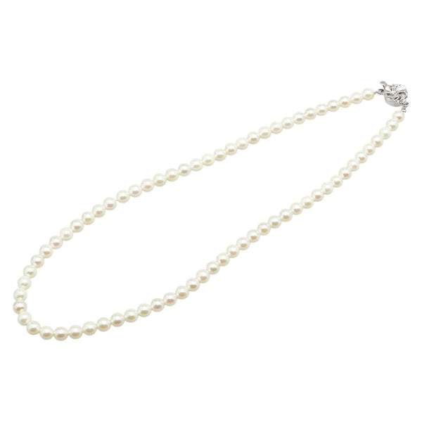 Silver シルバー アコヤパール5.5～6mm ネックレス レディース 【中古】