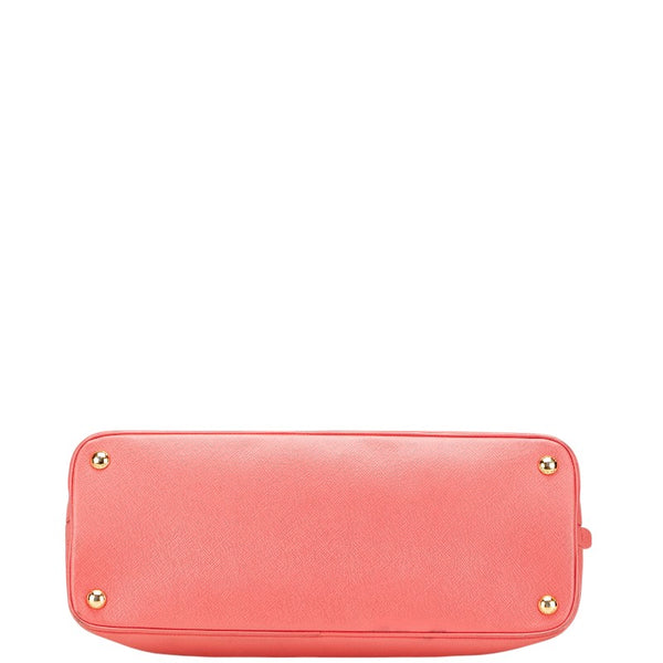プラダ 三角ロゴプレート ハンドバッグ ショルダーバッグ 2WAY ピンク サフィアーノ レザー レディース PRADA 【中古】
