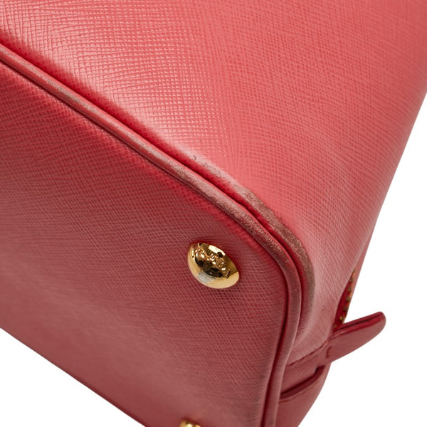 プラダ 三角ロゴプレート ハンドバッグ ショルダーバッグ 2WAY ピンク サフィアーノ レザー レディース PRADA 【中古】