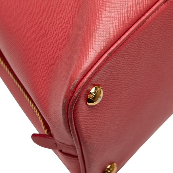 プラダ 三角ロゴプレート ハンドバッグ ショルダーバッグ 2WAY ピンク サフィアーノ レザー レディース PRADA 【中古】