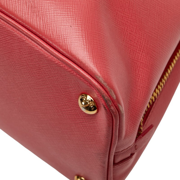 プラダ 三角ロゴプレート ハンドバッグ ショルダーバッグ 2WAY ピンク サフィアーノ レザー レディース PRADA 【中古】