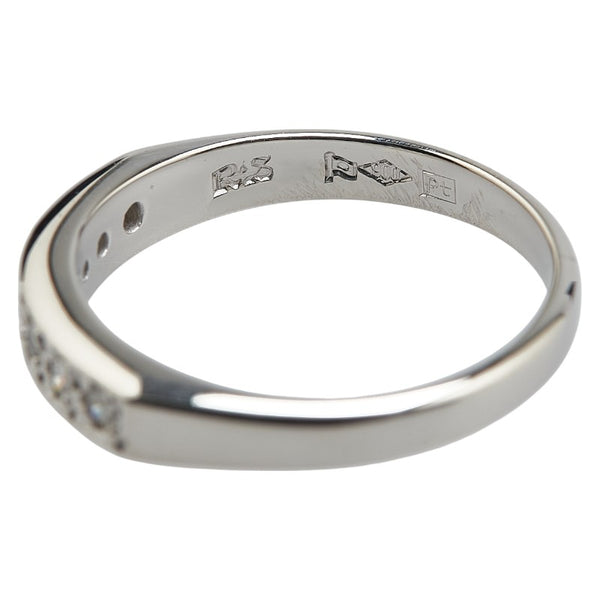 Pt900 プラチナ ダイヤ0.17ct リング 指輪 レディース 8.5号 【中古】