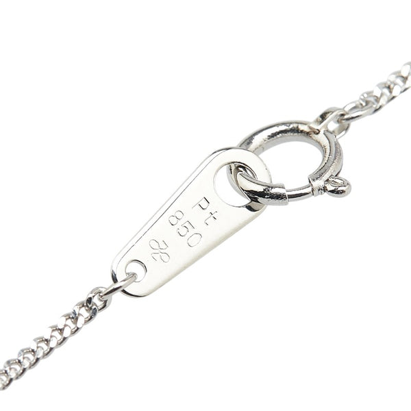 Pt850 プラチナ ダイヤ0.51ct ペンダントネックレス レディース 【中古】