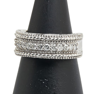 K9 ホワイトゴールド ダイヤ0.33ct パラホワイト リング 指輪 レディース 9.5号 【中古】