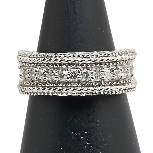 K9 ホワイトゴールド ダイヤ0.33ct パラホワイト リング 指輪 レディース 9.5号 【中古】