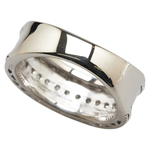 K9 ホワイトゴールド ダイヤ0.33ct パラホワイト リング 指輪 レディース 9.5号 【中古】