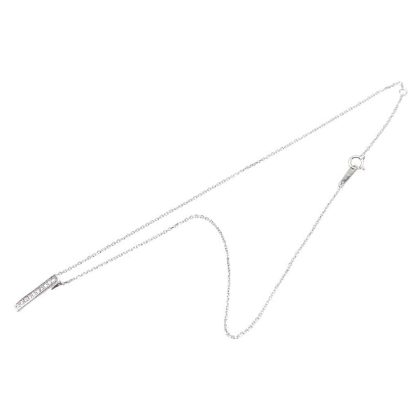 K9 ホワイトゴールド ダイヤ0.19ct ペンダントネックレス レディース 【中古】