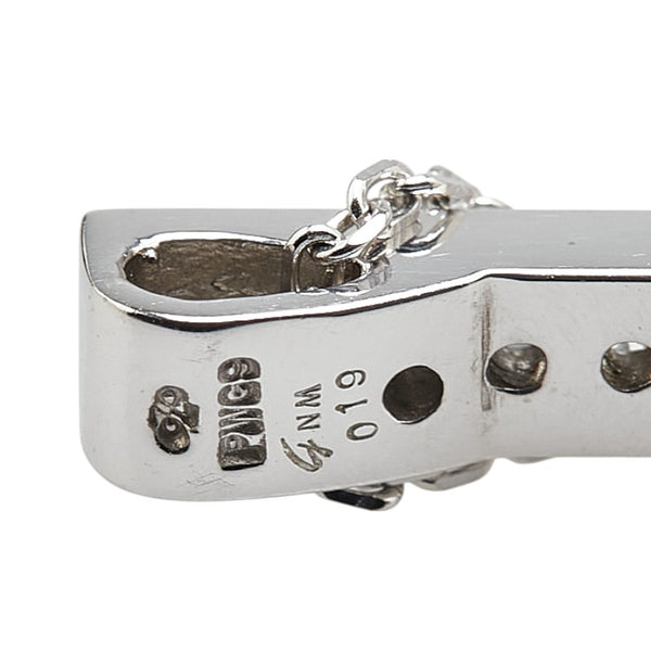 K9 ホワイトゴールド ダイヤ0.19ct ペンダントネックレス レディース 【中古】