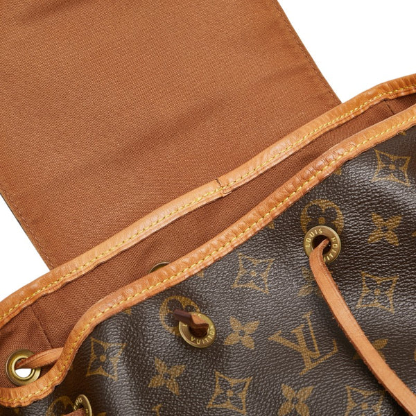 ルイ ヴィトン モノグラム モンスリGM リュック バックパック M51135 ブラウン PVC レザー レディース LOUIS VUITTON 【中古】