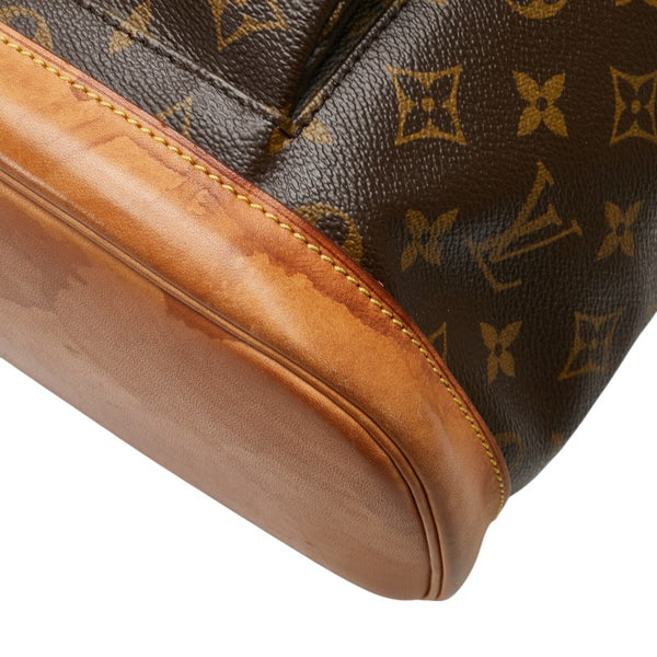 ルイ ヴィトン モノグラム モンスリGM リュック バックパック M51135 ブラウン PVC レザー レディース LOUIS VUITTON 【中古】