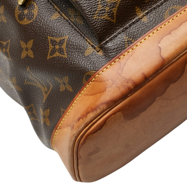 ルイ ヴィトン モノグラム モンスリGM リュック バックパック M51135 ブラウン PVC レザー レディース LOUIS VUITTON 【中古】