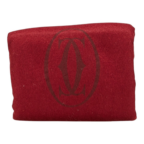 カルティエ マストライン 斜め掛け ショルダーバッグ ワインレッド ボルドー レザー レディース CARTIER 【中古】