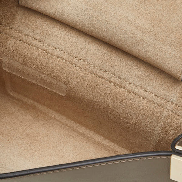 クロエ フェイ 斜め掛け ショルダーバッグ グレージュ レザー スウェード レディース Chloe 【中古】