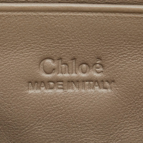 クロエ フェイ 斜め掛け ショルダーバッグ グレージュ レザー スウェード レディース Chloe 【中古】