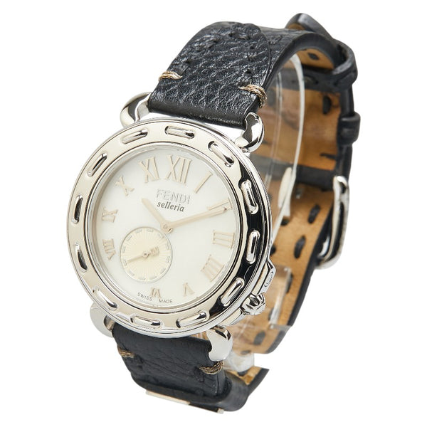フェンディ セレリア スモールセコンド 腕時計 8100M クオーツ ホワイト文字盤 ステンレススチール レディース FENDI 【中古】