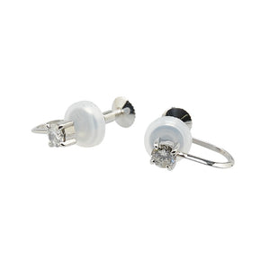 Pt900 プラチナ ダイヤ0.47ct イヤリング レディース 【中古】