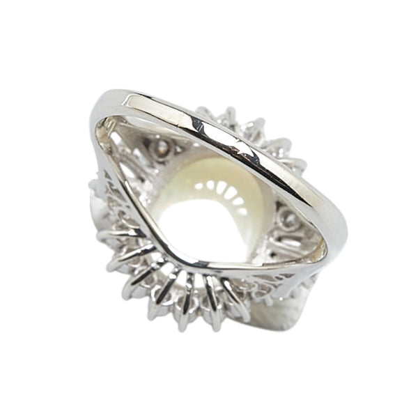 Pt900 プラチナ オパール2.80ct ダイヤ0.61ct リング 指輪 レディース 13号 【中古】