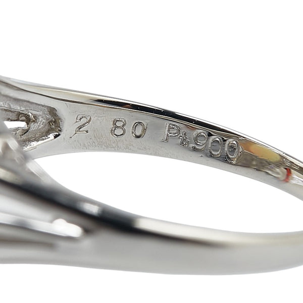 Pt900 プラチナ オパール2.80ct ダイヤ0.61ct リング 指輪 レディース 13号 【中古】