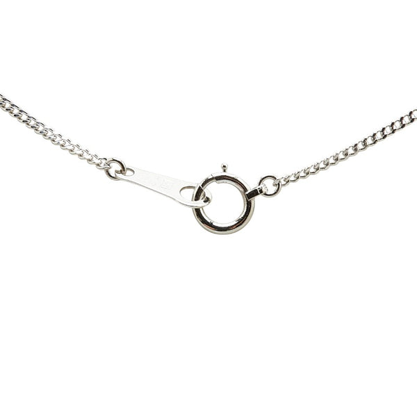 Pt900 プラチナ ダイヤ0.437ct プチ ネックレス レディース 【中古】