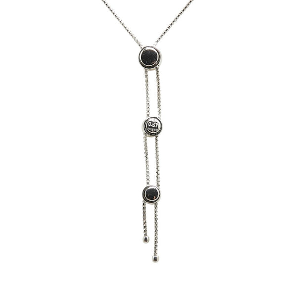 タサキ K18WG ホワイトゴールド ダイヤ0.57ct 3P ネックレス レディース TASAKI 【中古】