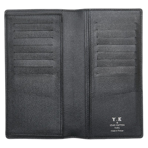 ルイ ヴィトン タイガ ポルトフォイ ユロン 長財布 M30541 ノワール ブラック レザー メンズ LOUIS VUITTON 【中古】