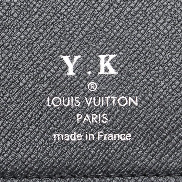 ルイ ヴィトン タイガ ポルトフォイ ユロン 長財布 M30541 ノワール ブラック レザー メンズ LOUIS VUITTON 【中古】