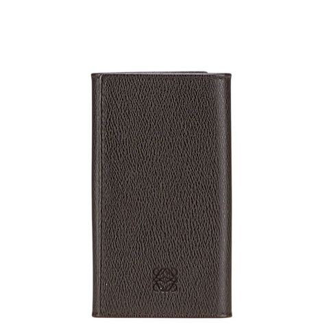 ロエベ アナグラムロゴ キーケース 6連 ブラウン レザー レディース LOEWE 【中古】
