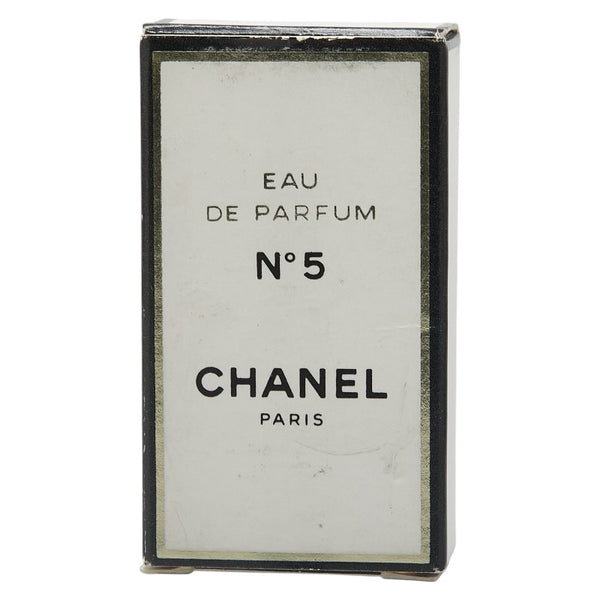 シャネル パフューム ナンバー5 NO.5 チェーン ネックレス ゴールド ブラック メッキ レザー レディース CHANEL 【中古】