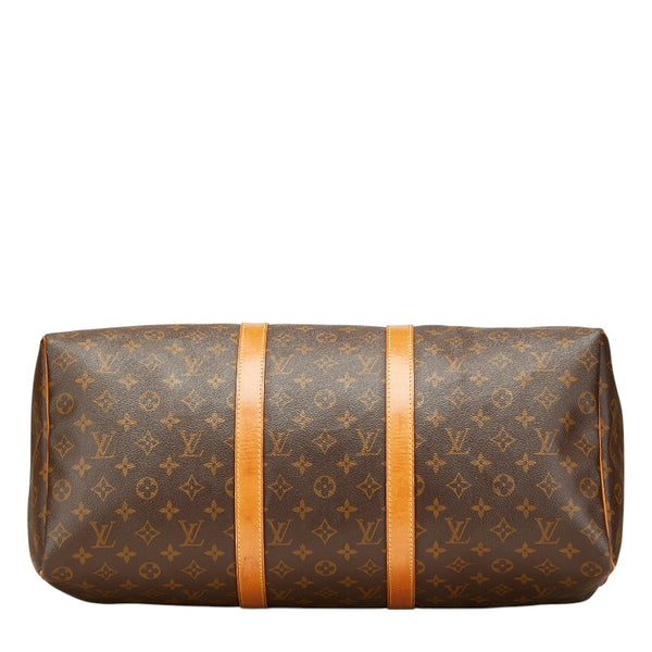 ルイ ヴィトン モノグラム キーポル50 ボストンバッグ トラベルバッグ M41426 ブラウン PVC レザー レディース LOUIS VUITTON 【中古】