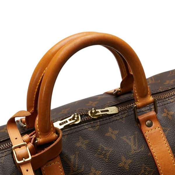 ルイ ヴィトン モノグラム キーポル50 ボストンバッグ トラベルバッグ M41426 ブラウン PVC レザー レディース LOUIS VUITTON 【中古】