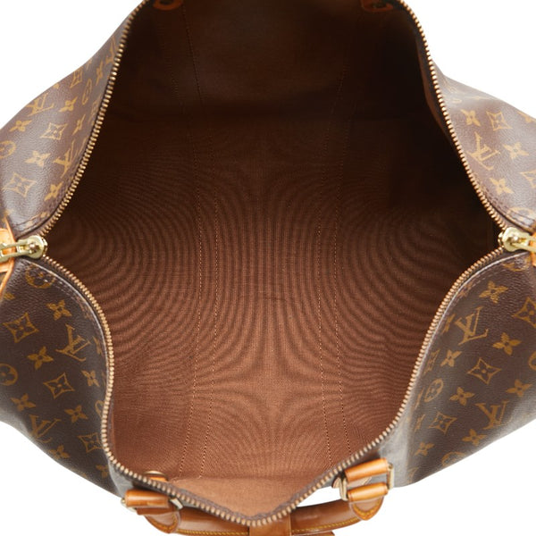 ルイ ヴィトン モノグラム キーポル50 ボストンバッグ トラベルバッグ M41426 ブラウン PVC レザー レディース LOUIS VUITTON 【中古】