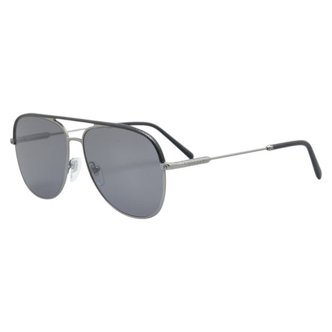 ブルガリ ティアドロップ サングラス 5047-Q グレー ブラック プラスチック メタル メンズ BVLGARI 【中古】