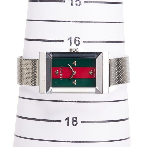 グッチ Gフレーム マザー オブ パール 腕時計 YA147401 クオーツ マルチカラー文字盤 ステンレススチール サファイヤガラス レディース GUCCI 【中古】