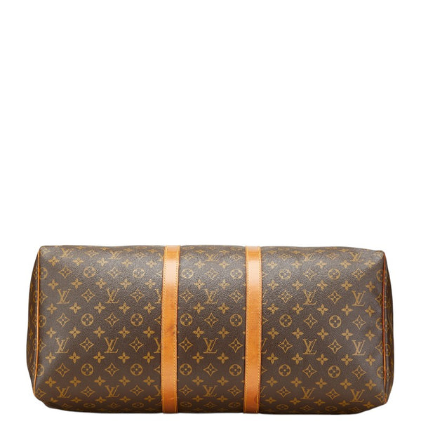 ルイ ヴィトン モノグラム キーポル55 ボストンバッグ トラベルバッグ M41424 ブラウン PVC レザー レディース LOUIS VUITTON 【中古】