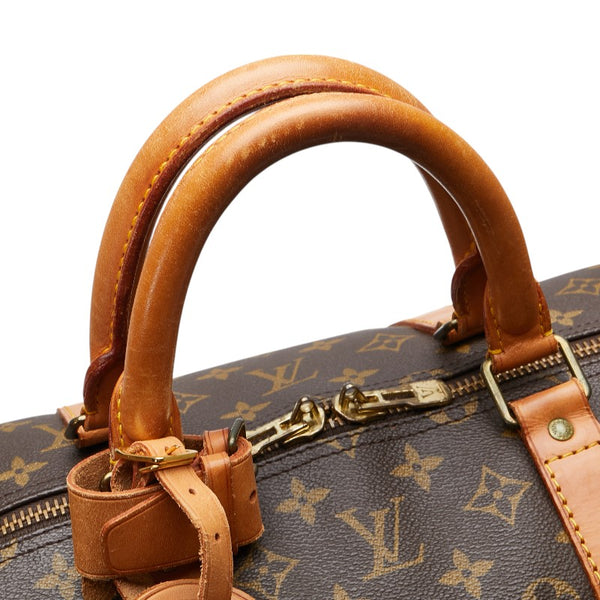 ルイ ヴィトン モノグラム キーポル55 ボストンバッグ トラベルバッグ M41424 ブラウン PVC レザー レディース LOUIS VUITTON 【中古】