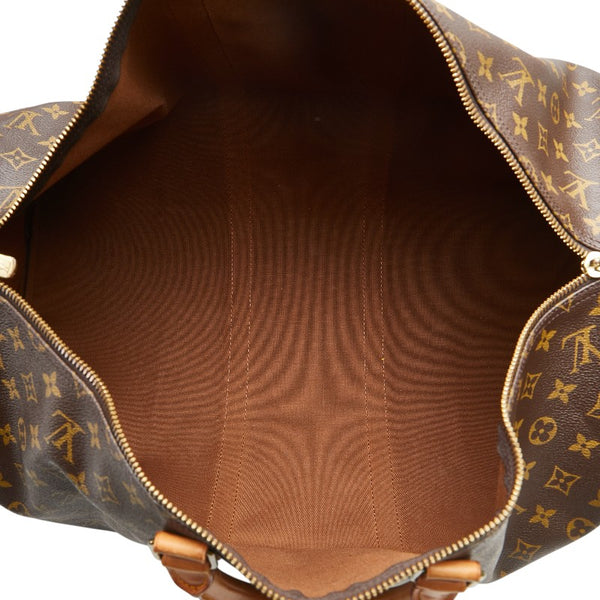 ルイ ヴィトン モノグラム キーポル55 ボストンバッグ トラベルバッグ M41424 ブラウン PVC レザー レディース LOUIS VUITTON 【中古】