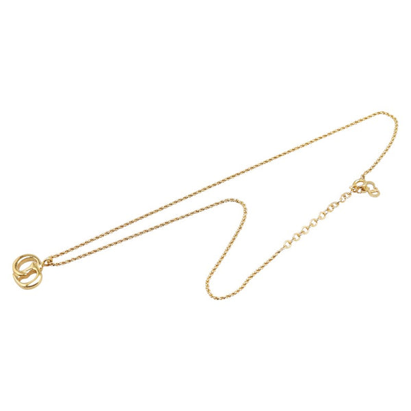 ディオール CDロゴ ネックレス ゴールド メッキ レディース Dior 【中古】
