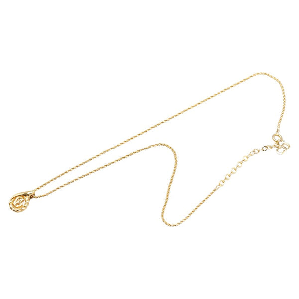 ディオール CDロゴ ネックレス ゴールド メッキ レディース Dior 【中古】